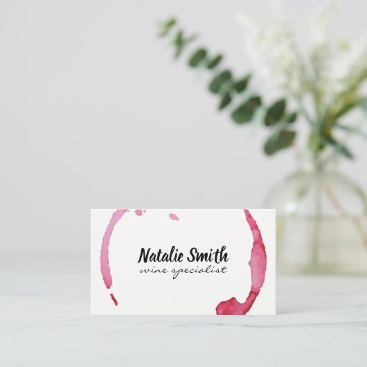 Weinstein Visitenkarte (Stehend Vorderseite)