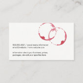 Weinstein | Wasserfarbe | Beifall Visitenkarte (Rückseite)