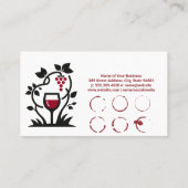 Weinstein | Wein-Logo Visitenkarte (Rückseite)