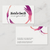 Weinstein | Weinberg Visitenkarte (Vorne/Hinten)