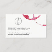 Weinstein Weingartenlogo Dunkelrot Visitenkarte (Rückseite)