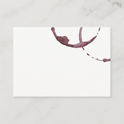 Weinstein (Weinglas) / Variation Visitenkarte (Rückseite)