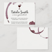 Weinstein (Weinglas) / Variation Visitenkarte (Vorne/Hinten)