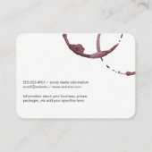 Weinstein (Weinglas) Visitenkarte (Rückseite)