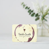 Weinstein (Weinglas) Visitenkarte (Stehend Vorderseite)