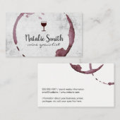 Weinstein (Weinglas) Visitenkarte (Vorne/Hinten)