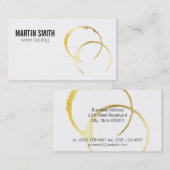 Weinsteine (Gold) Visitenkarte (Vorne/Hinten)