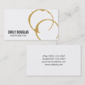 Weinsteine (golden) visitenkarte (Vorne/Hinten)