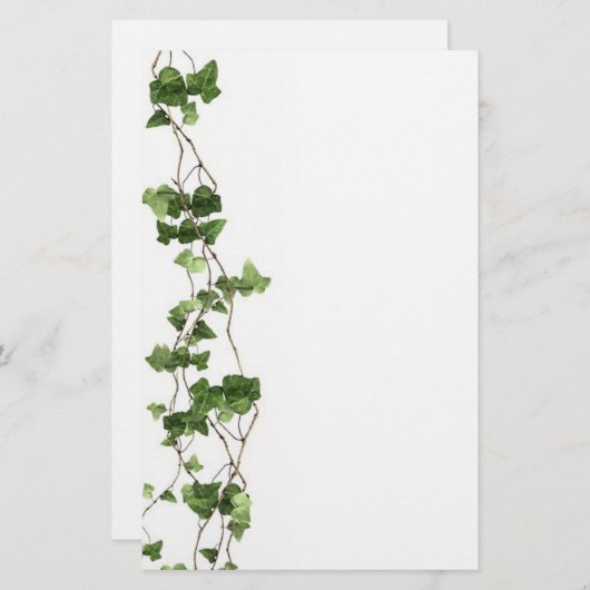 Weinstock-Briefpapier Briefpapier (Vorne/Hinten)