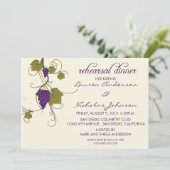 Weinstock-Proben-Abendessen Einladung (Stehend Vorderseite)