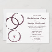 Weinstock Weintrauben Junggeselinnen-Abschied Einl Einladung (Vorderseite)