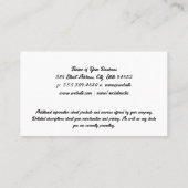 Weinstöcke | Glass Splash Logo Visitenkarte (Rückseite)