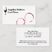 Weinstöcke | Glass Splash Logo Visitenkarte (Vorne/Hinten)