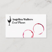 Weinstöcke | Glass Splash Logo Visitenkarte (Vorderseite)