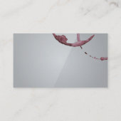 Weinstöcke | Gray Gloss Visitenkarte (Rückseite)