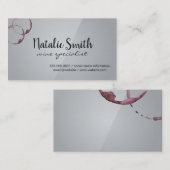 Weinstöcke | Gray Gloss Visitenkarte (Vorne/Hinten)