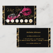 Weinstöcke und Hübsche Lippen - Rosa - Treppenkart Treuekarte (Vorne/Hinten)