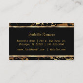 Weinstöcke und saftige Lippen - blau Visitenkarte (Rückseite)