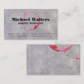 Weinstöcke | Wein Visitenkarte (Vorne/Hinten)