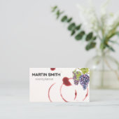 Weinstöcke | Weintrauben Visitenkarte (Stehend Vorderseite)