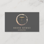 Weinstütze Korkenzieher Sommelier Barkeeper Busine Visitenkarte (Vorderseite)