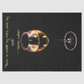 Weinteppichpapier mit Zitat von Martin Luther Seidenpapier (Vorderseite)