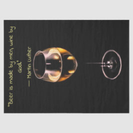 Weinteppichpapier mit Zitat von Martin Luther Seidenpapier