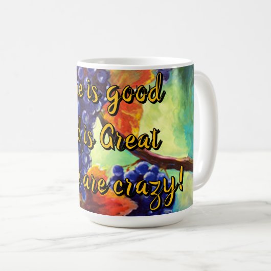 Weinthema Kaffeetasse (VorderseiteRechts)