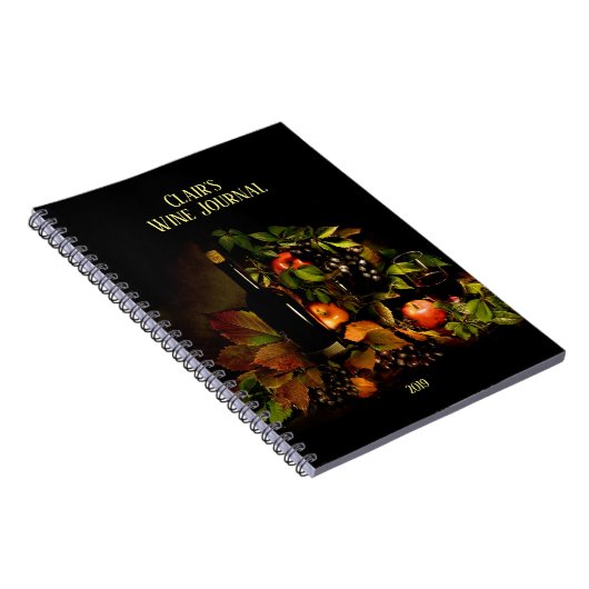 Weinthema noch LIfe/Personalisiert Wine Journal Notizblock (Rechte Seite)