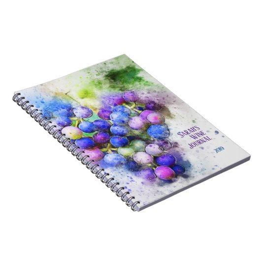 Weinthema noch LIfe/Personalisiert Wine Journal Notizblock (Rechte Seite)