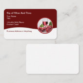Weinthematische Visitenkarten Visitenkarte (Vorne/Hinten)