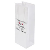 WEINTOTE BAG GESCHENKTÜTE FÜR WEINFLASCHEN (Vorderseite Schrägansicht)