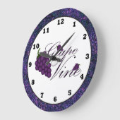 Weintraube Küchenuhr Große Wanduhr (Winkel)