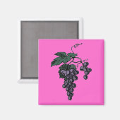 Weintraube Magnet (Vorderseite/Rückseite)