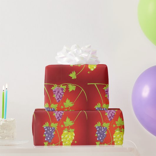 Weintraube mit Trauben Geschenkpapier