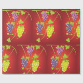 Weintraube mit Trauben Geschenkpapier (Flach)
