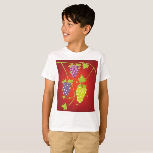 Weintraube mit Trauben T-Shirt (Vorne ganz)