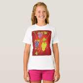 Weintraube mit Trauben T-Shirt (Vorne ganz)