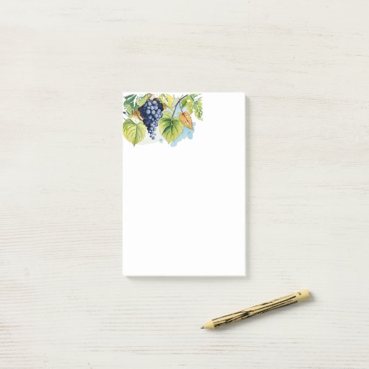 Weintraube Post-it Klebezettel (Auf Schreibtisch)