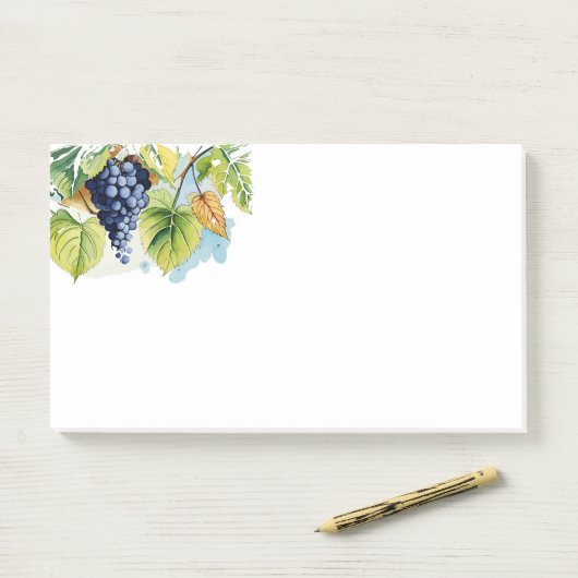 Weintraube Post-it Klebezettel (Auf Schreibtisch)