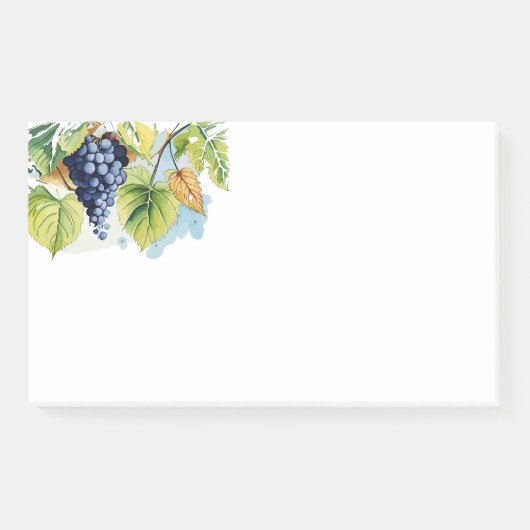 Weintraube Post-it Klebezettel (Vorderseite)
