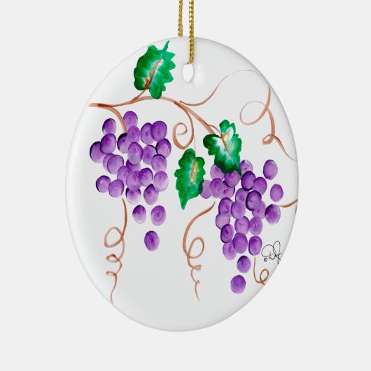 Weintraube-Verzierungen Keramikornament (Rechts)