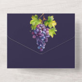 Weintrauben All In One Einladung (Rückseite)