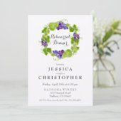 Weintrauben am Abend der Weintrauben Probe Weinles Einladung (Stehend Vorderseite)