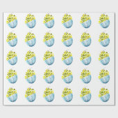 Weintrauben Aquarellfruchtdarstellung Geschenkpapier (Flach)