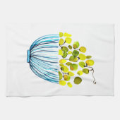 Weintrauben Aquarellfruchtdarstellung Geschirrtuch (Horizontal)
