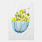 Weintrauben Aquarellfruchtdarstellung Geschirrtuch (Vertikal)