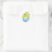 Weintrauben Aquarellfruchtdarstellung Runder Aufkleber (Tasche)