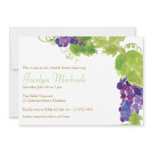 Weintrauben auf der Party Einladung