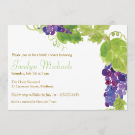 Weintrauben auf der Party Einladung